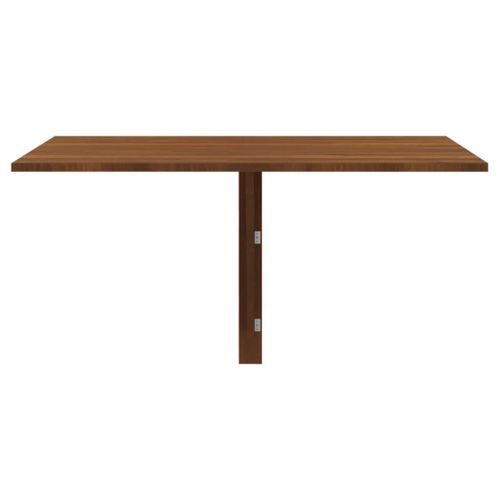 Table murale pliable Chêne marron 100x60x56cm Bois d'ingénierie - Photo n°3; ?>