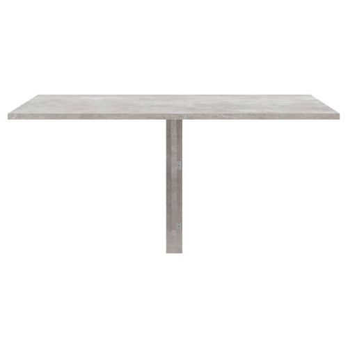 Table murale pliable Gris béton 100x60x56 cm Bois d'ingénierie - Photo n°3; ?>