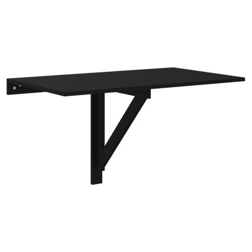 Table murale pliable Noir 100x60x56 cm Bois d'ingénierie - Photo n°2; ?>