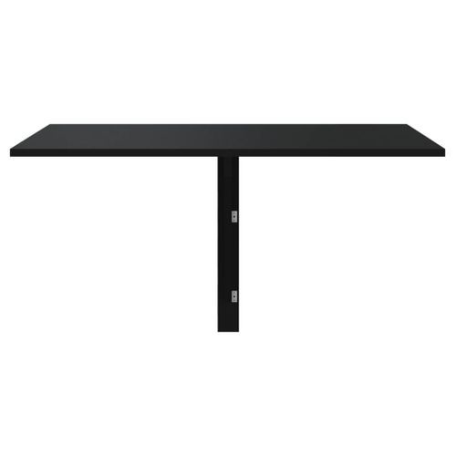 Table murale pliable Noir 100x60x56 cm Bois d'ingénierie - Photo n°3; ?>