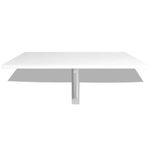 Table murale rabattable 100 x 60 cm Blanc - Photo n°3; ?>