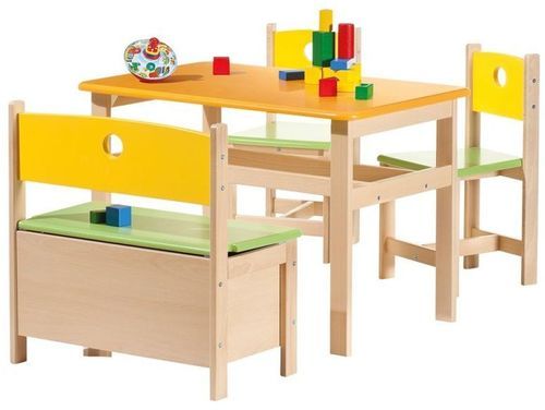 table naturelle et orange Pepino - Photo n°2; ?>