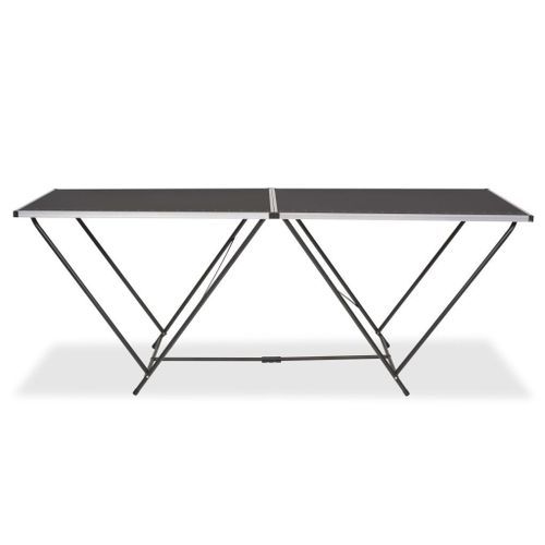 Table pliable de collage MDF et aluminium 200 x 60 x 78 cm - Photo n°2; ?>