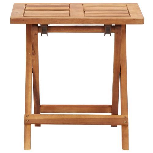 Table pliable de jardin 40x40x40 cm Bois d'acacia massif - Photo n°2; ?>