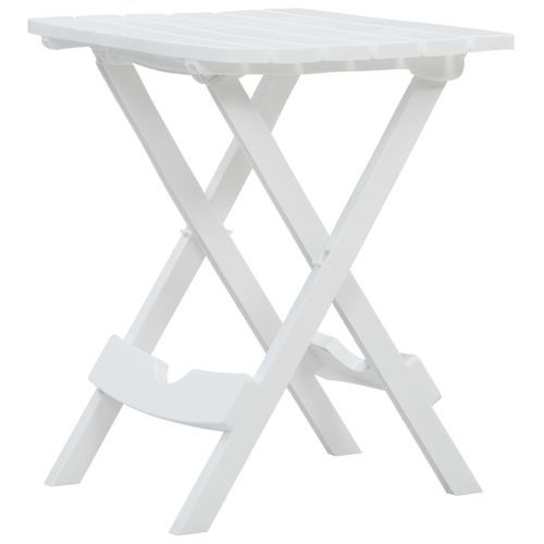 Table pliable de jardin 45,5x38,5x50 cm Blanc - Photo n°2; ?>