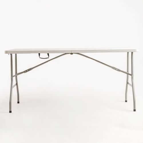 Table pliante rectangulaire blanche Utika 122x60 cm - Photo n°2; ?>