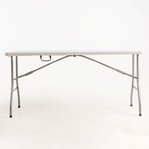 Table pliante rectangulaire blanche Utika 153x70 cm - Photo n°2; ?>