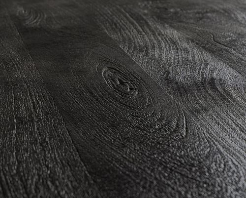 Table rectangulaire bois de manguier noir et pieds acier noir Tinka 160 cm - Photo n°3; ?>