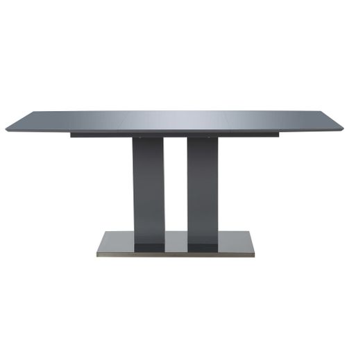 Table rectangulaire design gris brillant Winter 180 - Photo n°3; ?>