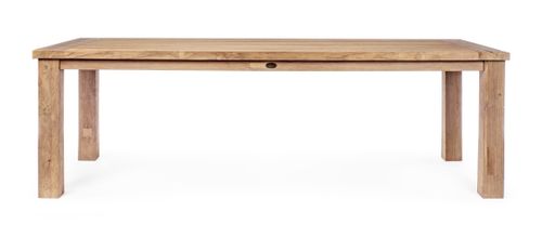 Table rectangulaire en bois de teck recyclé 10 places Virzon 240 cm - Photo n°2; ?>