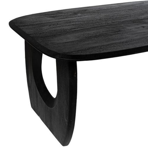 Table rectangulaire en bois noir Vazir – Modernité et originalité réunies - Photo n°3; ?>