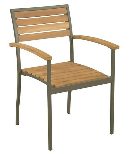 Table rectangulaire et 8 chaises de jardin acacia clair Palino - Photo n°3; ?>