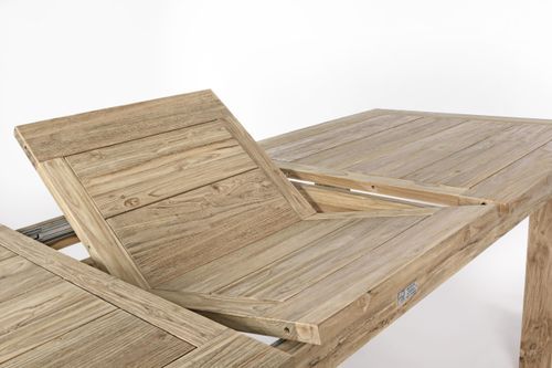 Table rectangulaire extensible en bois de teck recyclé 10 places Markozi 200 à 260 cm - Photo n°3; ?>