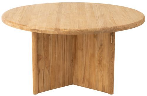 Table ronde en Teck naturel 150 cm - Le charme du bois dans votre intérieur - Photo n°2; ?>