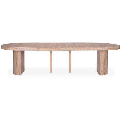 Table ronde extensible bois chêne sonoma Kiassy 110/310 cm - Photo n°2; ?>