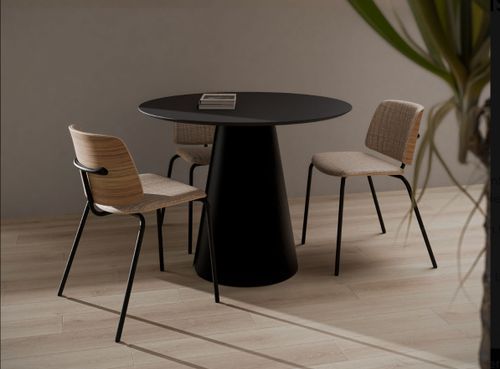 Table ronde Kyria – Design minimaliste et élégance contemporaine - Photo n°3; ?>