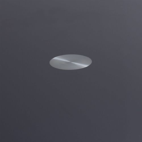 Table ronde moderne métal noir et verre cristal noir 80 cm - Photo n°3; ?>