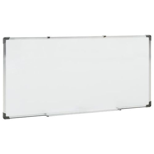Tableau blanc magnétique Blanc 110x60 cm Acier - Photo n°3; ?>