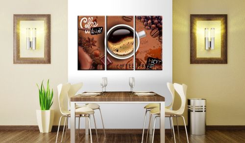 Tableau Cup of hot coffee - Photo n°2; ?>