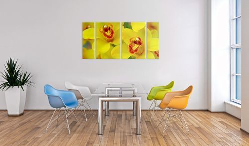 Tableau Orchids intensity of yellow color - Photo n°2; ?>