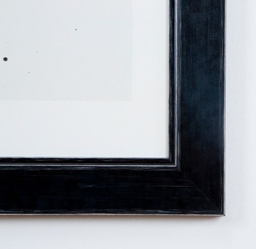Tableau rectangulaire verre et bois noir Soya - Photo n°2; ?>