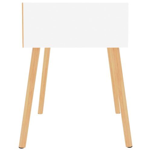 Tables de chevet 2 pcs Blanc 40x40x56 cm - Photo n°3; ?>