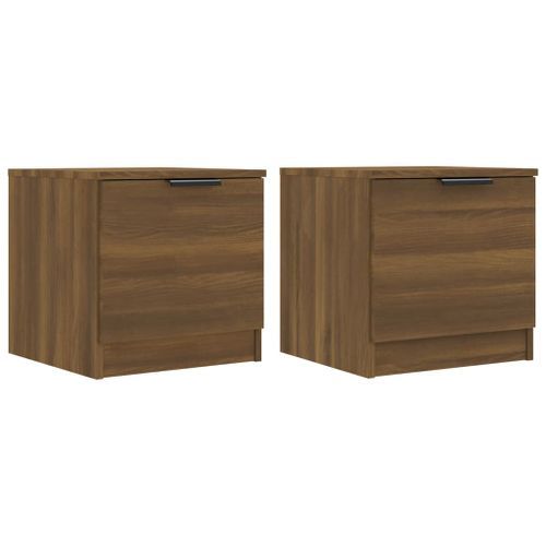 Tables de chevet 2 pcs Chêne marron 40x39x40 cm - Photo n°2; ?>