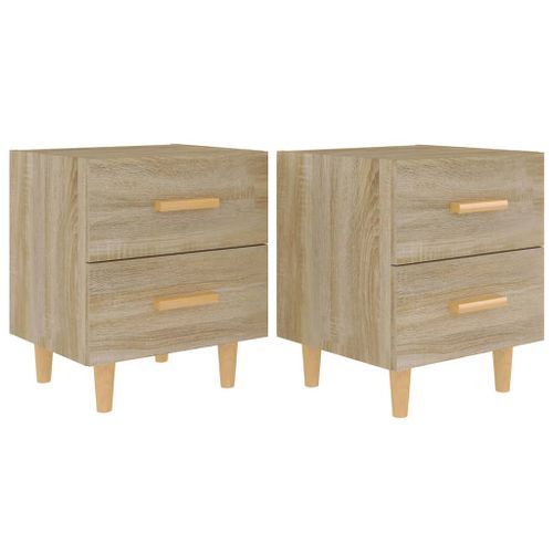 Tables de chevet 2 pcs Chêne sonoma 40x35x47,5 cm - Photo n°2; ?>