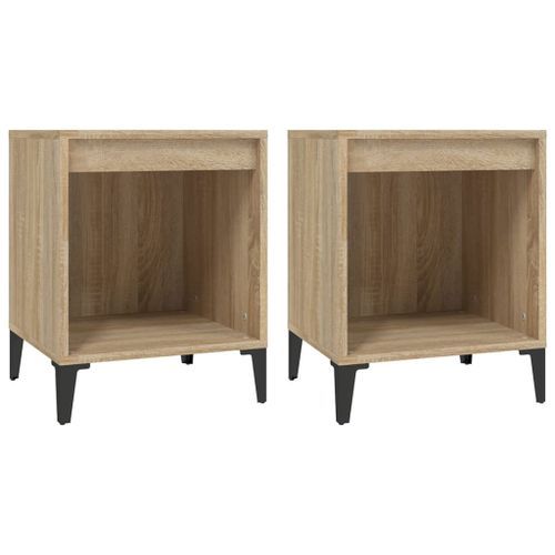 Tables de chevet 2 pcs Chêne sonoma 40x35x50 cm - Photo n°2; ?>