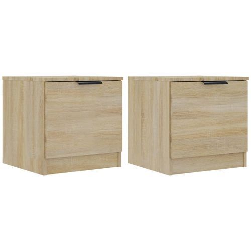 Tables de chevet 2 pcs Chêne sonoma 40x39x40 cm - Photo n°2; ?>