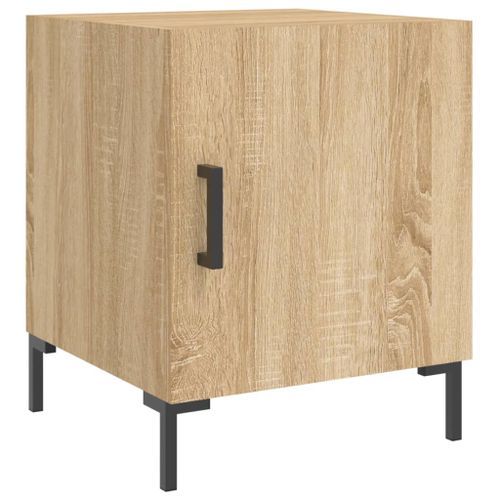 Tables de chevet 2 pcs chêne sonoma 40x40x50 cm bois ingénierie - Photo n°3; ?>