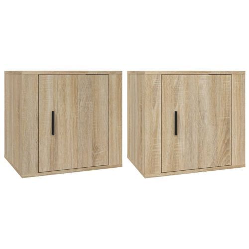 Tables de chevet 2 pcs Chêne sonoma 50x39x47 cm - Photo n°2; ?>