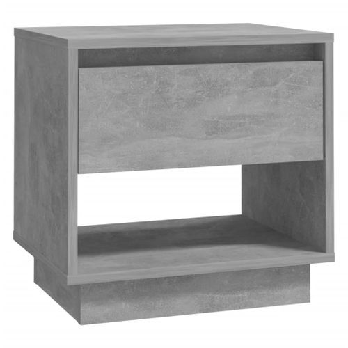 Tables de chevet 2 pcs Gris béton 45x34x44 cm - Photo n°3; ?>