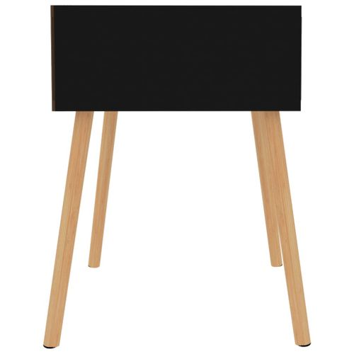 Tables de chevet 2 pcs Noir 40x40x56 cm - Photo n°3; ?>