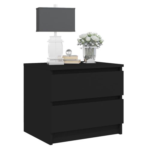 Tables De Chevet 2 Pcs Noir 50x39x43,5 Cm 17 Tables de chevet 2 pcs Noir 50x39x43,5 cm - Photo n°3; ?>