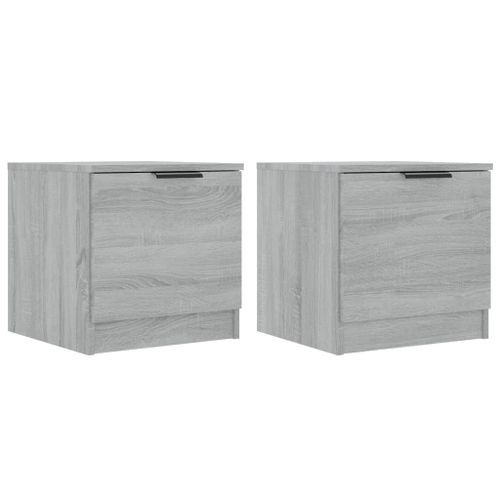 Tables de chevet 2 pcs Sonoma gris 40x39x40 cm - Photo n°2; ?>