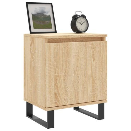 Tables de chevet 2pcs chêne sonoma 40x30x50cm bois d'ingénierie - Photo n°3; ?>