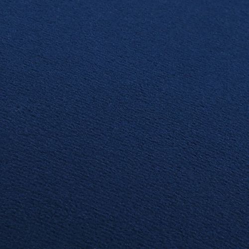 Tabouret bas design velours bleu marine et metal doré Sinza - Photo n°2; ?>