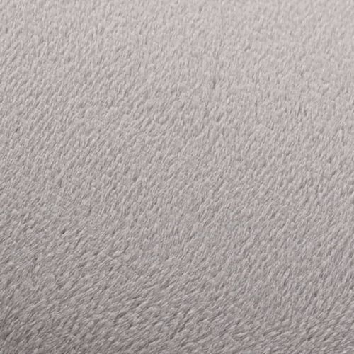 Tabouret bas design velours gris clair et metal doré Sinza - Photo n°2; ?>