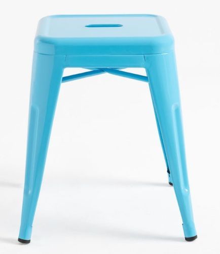 Tabouret bas industriel acier brillant Kontoir 45 cm - Photo n°3; ?>