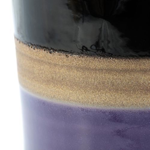 Tabouret bas rond céramique violet - Photo n°2; ?>