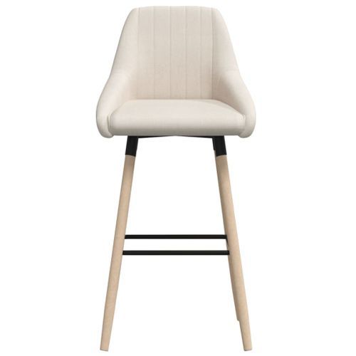 Tabouret de bar Crème Tissu 3 - Photo n°3; ?>