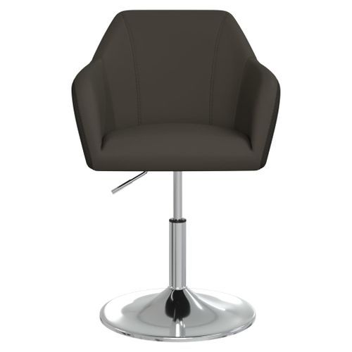 Tabouret de bar Gris Similicuir Kaby - Photo n°3; ?>