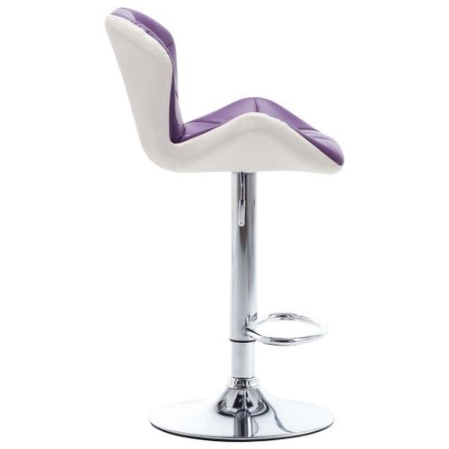 Tabouret de bar Violet Similicuir - Photo n°3; ?>