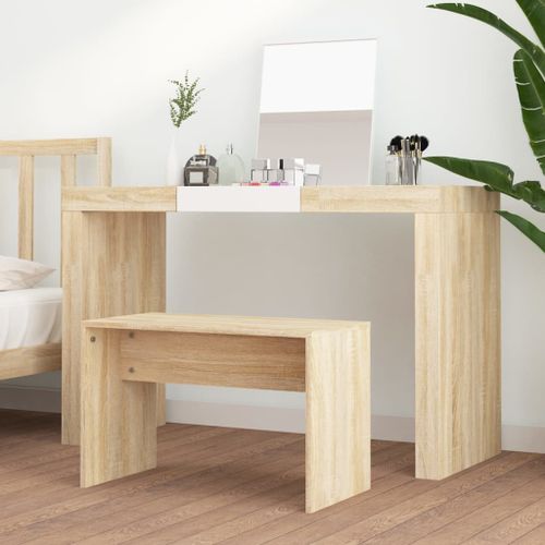 Tabouret de toilette Chêne sonoma 70x35x45 cm Bois d'ingénierie - Photo n°3; ?>