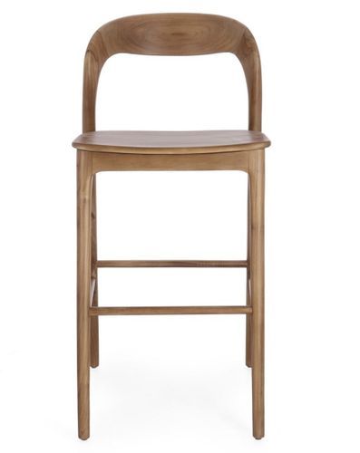 Tabouret en bois de Teck haut de gamme – Modèle Kiley - Photo n°2; ?>