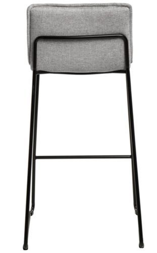 Tabouret moderne tissu avec pieds en métal noir Botane - Photo n°3; ?>