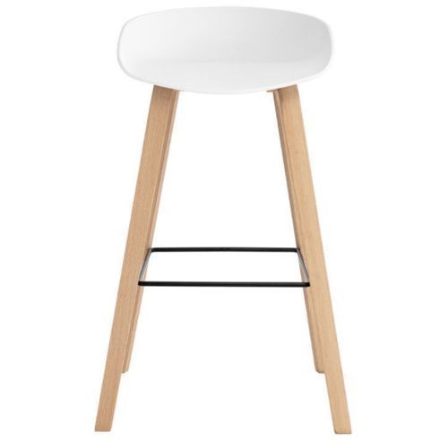 Tabouret nordique en bois de hêtre et assise en polypropylène – Modèle Kloran - Photo n°3; ?>