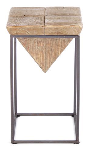 Tabouret triangle en acier noir Pimy - Lot de 2 - Photo n°2; ?>