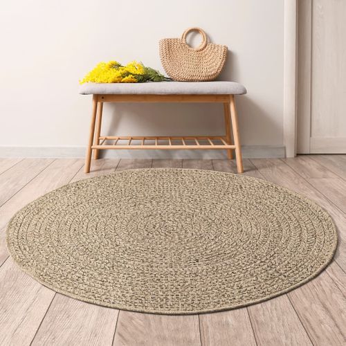 Tapis 120 cm aspect jute intérieur et extérieur - Photo n°2; ?>